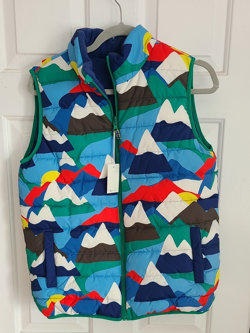 NWT Boden Boys Reversible Puffer Vest